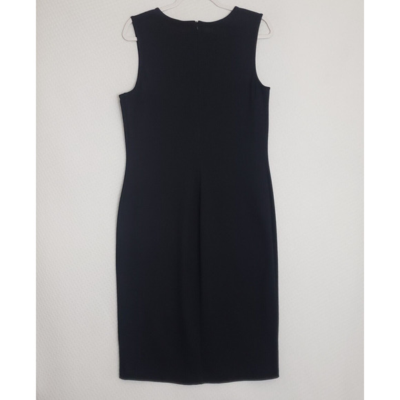 EVEREVE Allison Joy Body Con Ponte Little Black Dress LBD Grommet‎ & Lacing XL - Picture 10 of 11